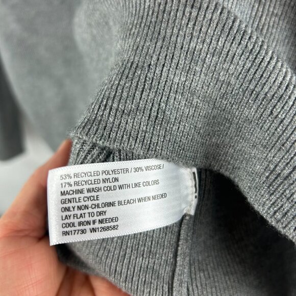 A New Day Cozy Knit Soft Women's Hoodie Sweatshirt Sweater Gray Sz: XL - Picture 8 of 10